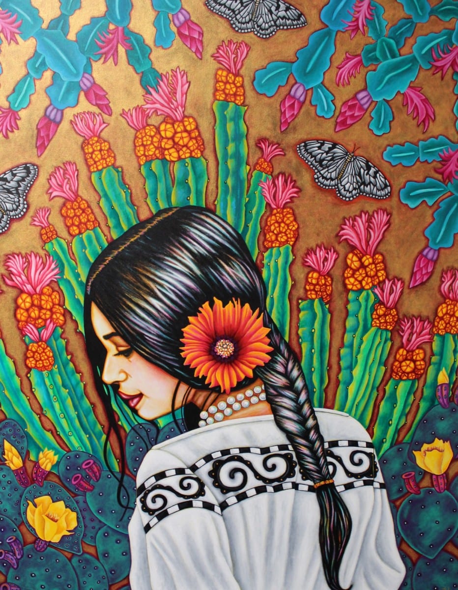 Pola Lopez, Spiritual Warrior, Acrylic on canvas, 30” x 48”, 2011