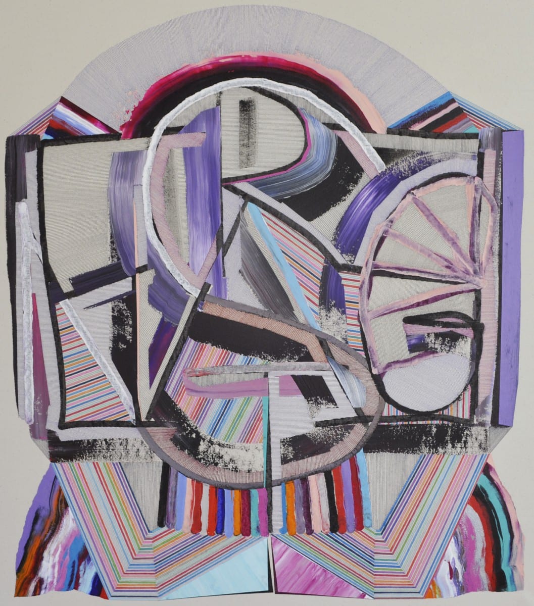 Feodor Voronov, Estrange, acrylic, marker and ballpoint pen on canvas, 31” x 29”, 2012 