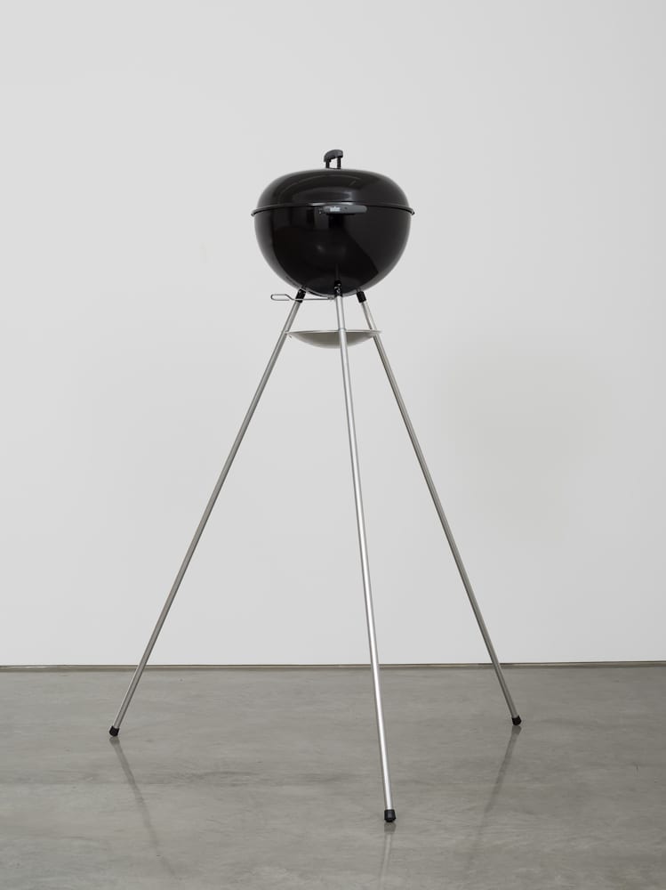 Tony Labat, Leisure, Weber grill and extended legs, 72” x 72” x 48”, 2002