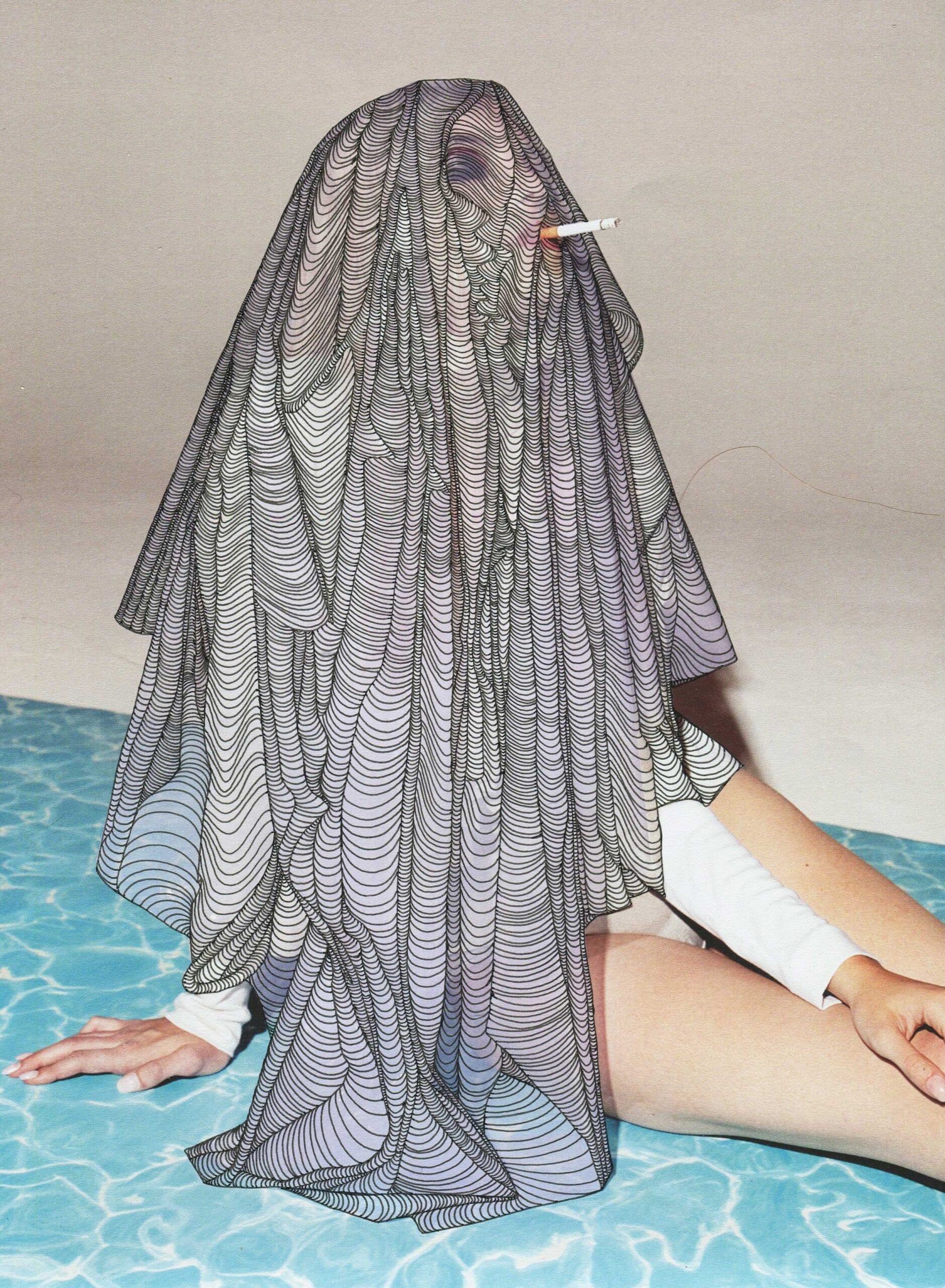 Alana Dee Haynes, Veil, mixed media, 8’’ x 11’’ , 2013.