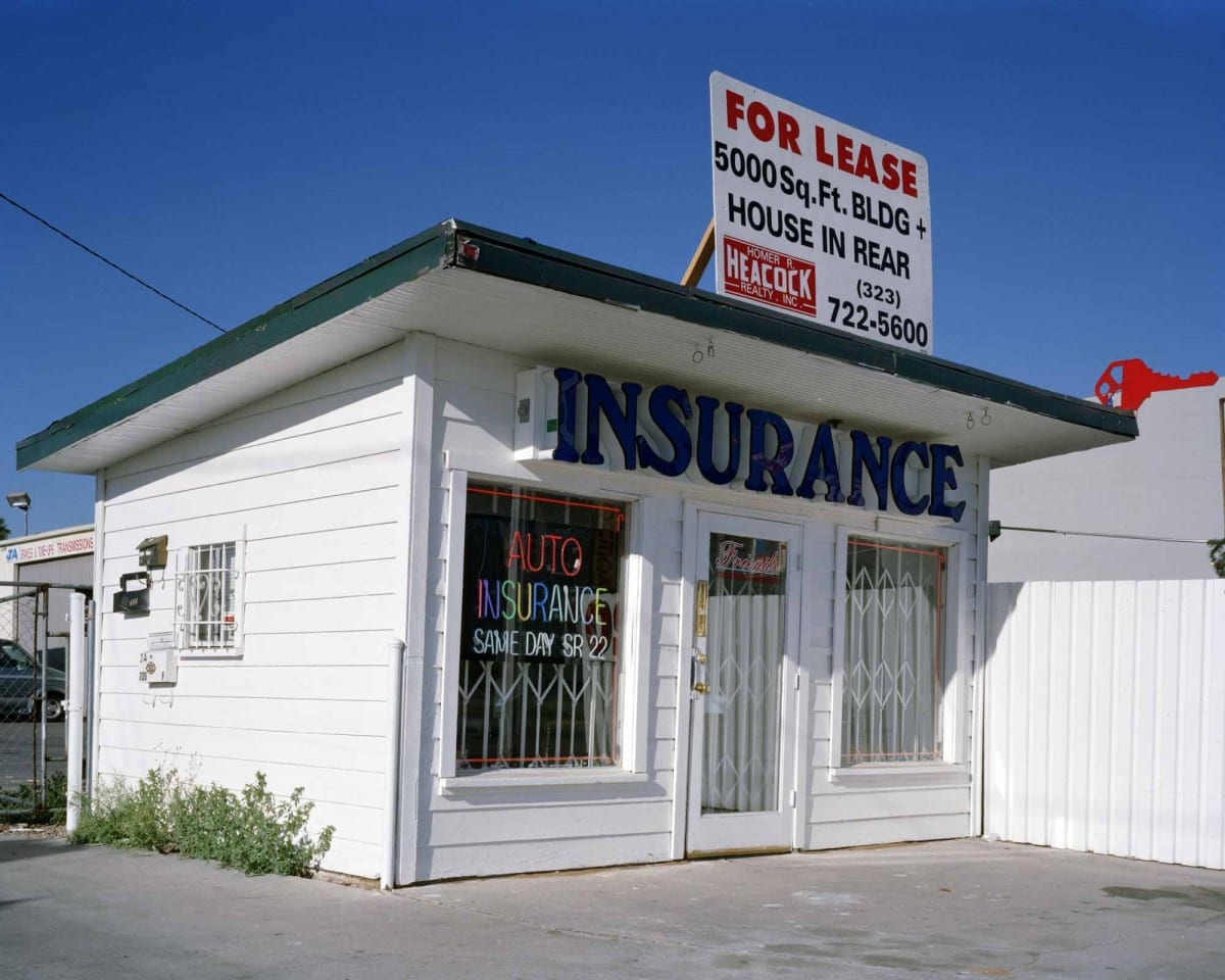 Lisa Anne Auerbach, Insurance, Montebello, CA (Small Business Series), C-Print, 30” x 40”, 2005.