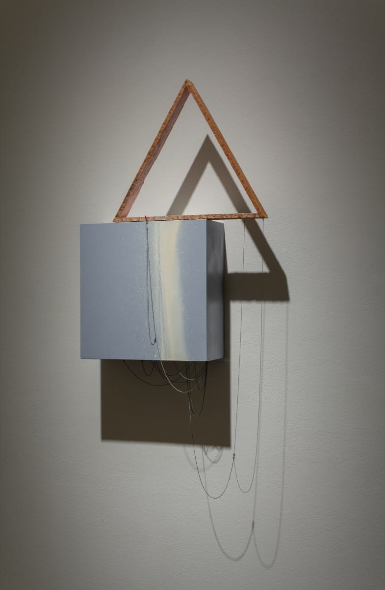 Alison O'Daniel, The Plants are Protected, wood, chain, paint, 21” x 24” x 5”, 2012 