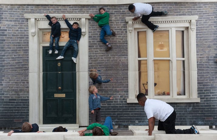 Leandro Erlich: Dalston House Installation images © Gar Powell-Evans 2013 Courtesy of Barbican Art Gallery
