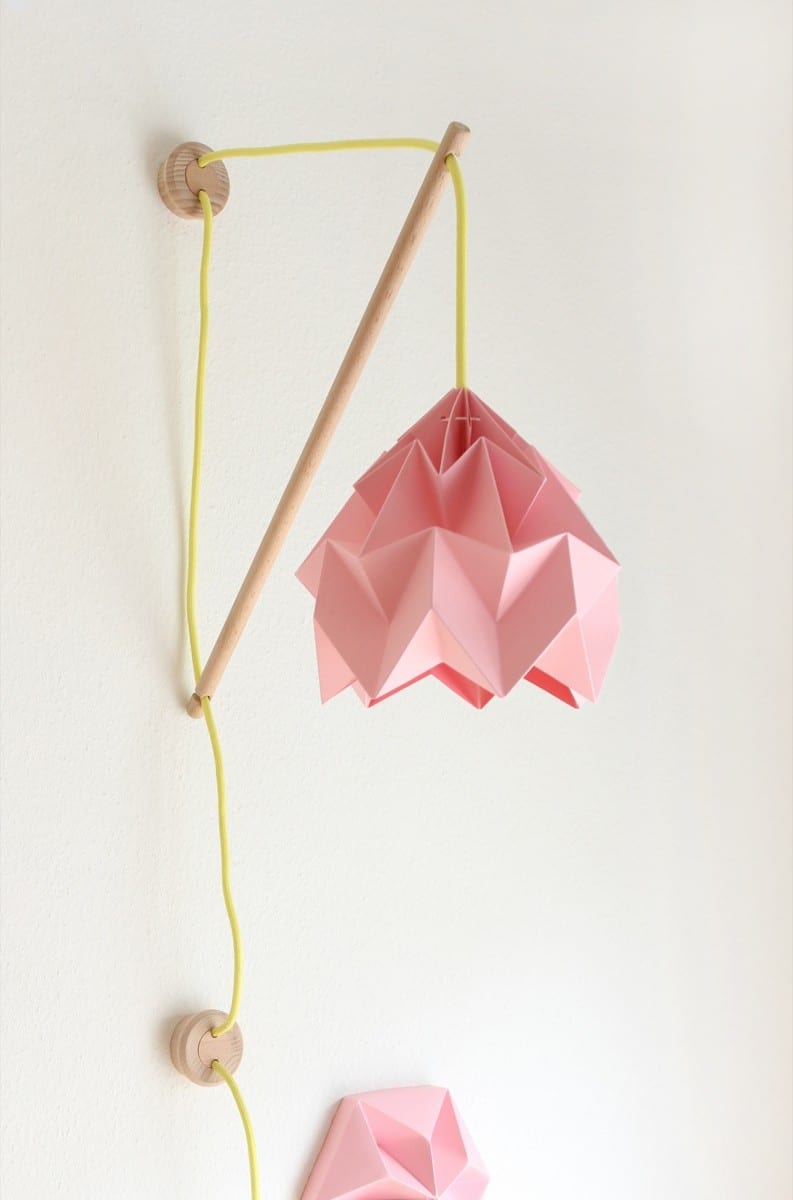 Wall fixture Klimoppe with paper lamp Moth. © Studio Snowpuppe