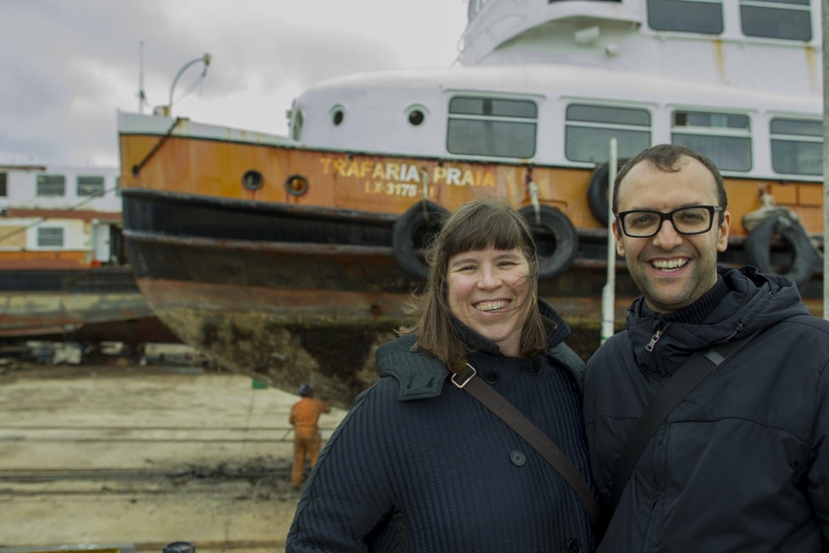 Artist Joana Vasconcelos and Curator Miguel Amado, 2013.  