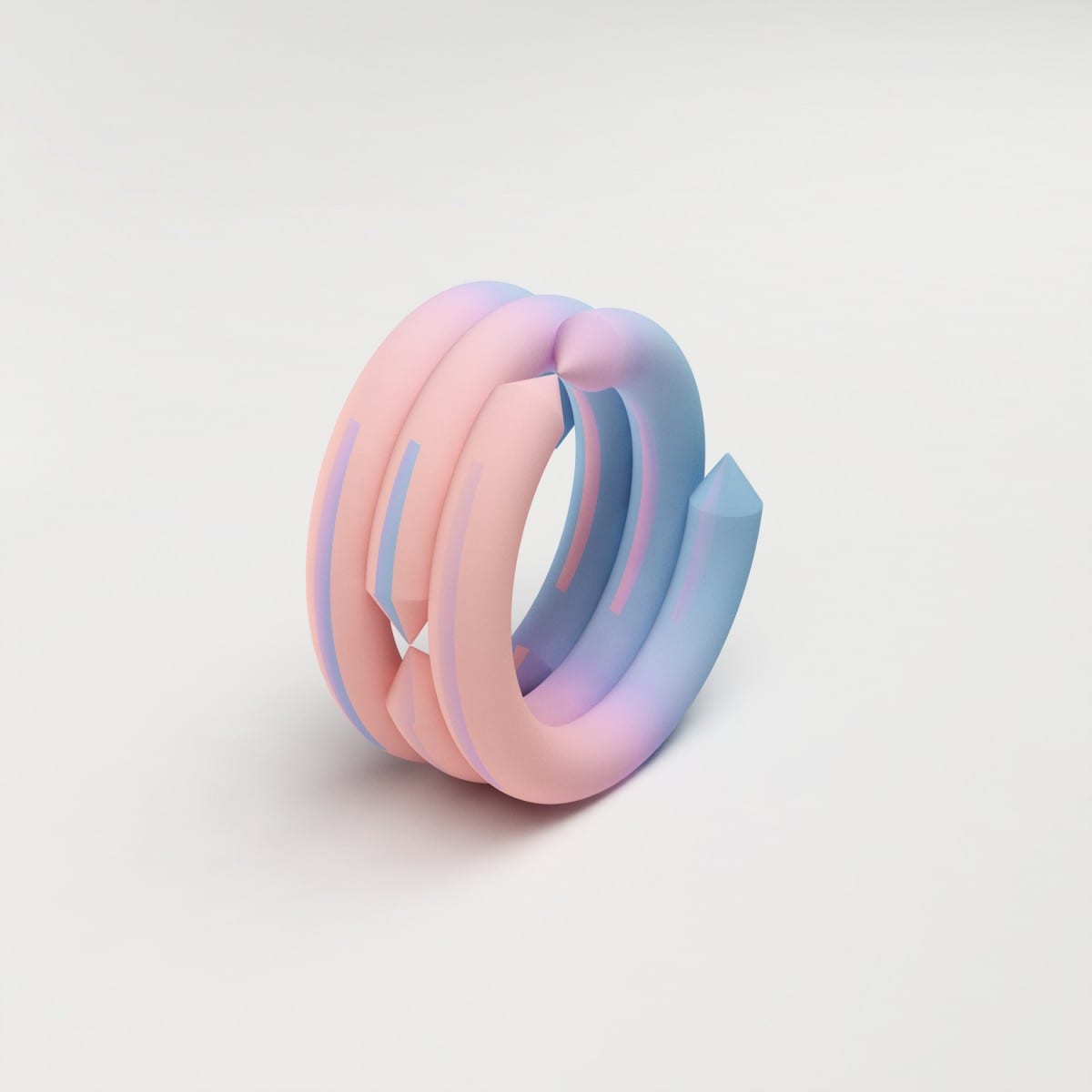 Maiko Gubler, Gradient Bangles, Cone, digital model/ dimensions variable, 2013 