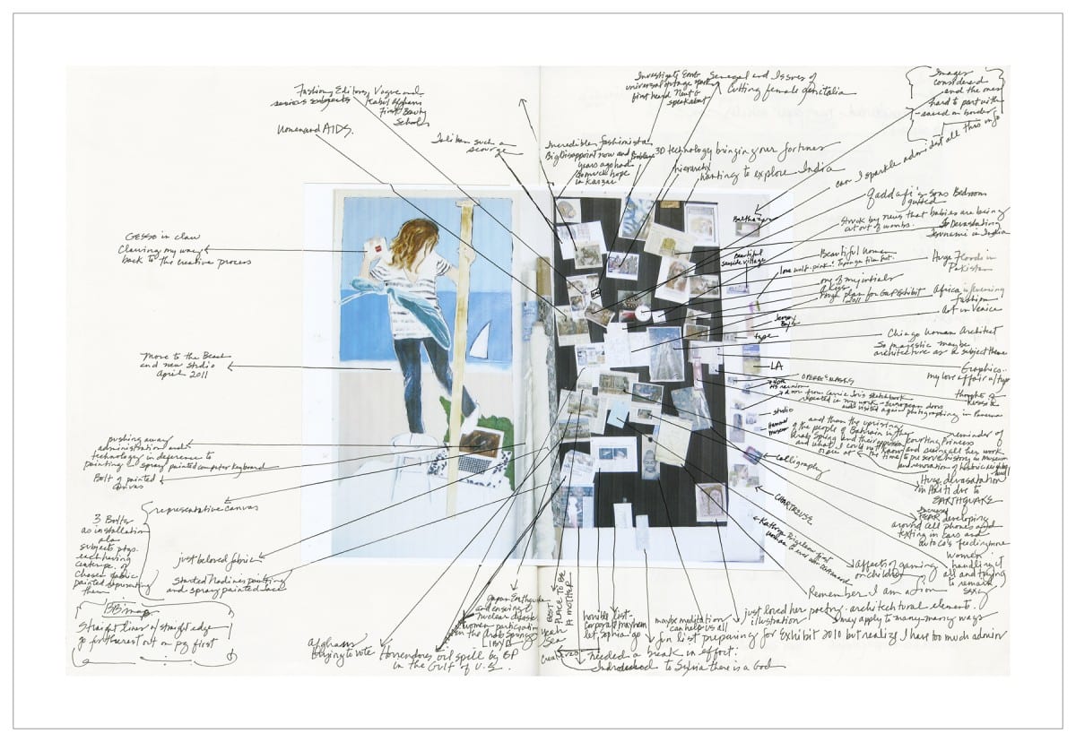 Jennifer White Kuri, Notes on Arches Paper (The Artist), digital photograph, 20” x 30”, © Global Women Project 2013