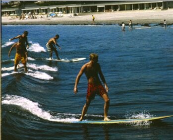 Slim Aarons, Surfing Brothers, Chromogenic print, 20” x 24, Edition of 150