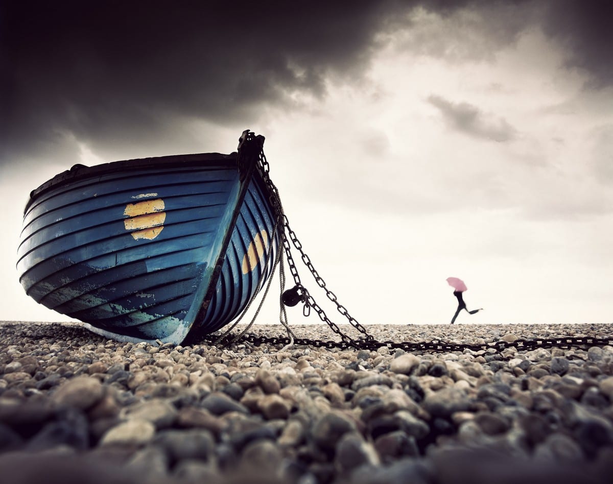 Mark Mawson, Boat on beach, C Type print, 2000