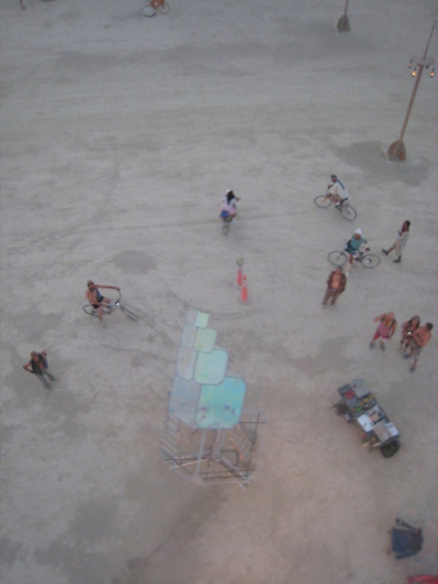 Construction of (In)Visible at Burning Man, 2013 ©Kirsten Berg