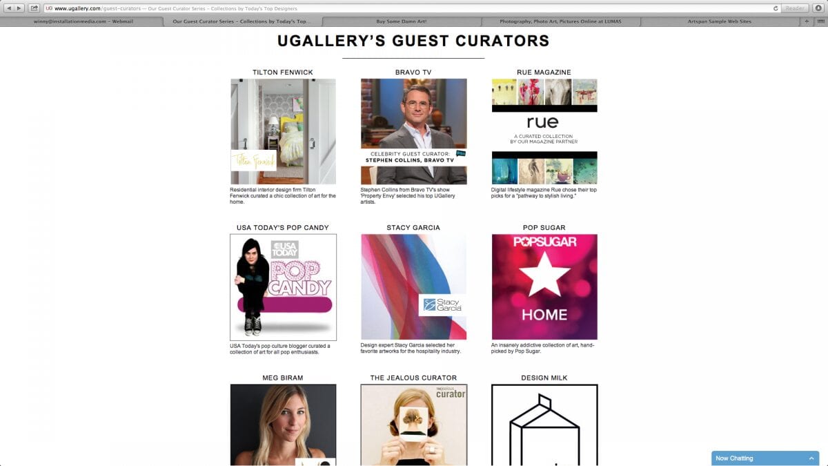 UGallery features Guest Curators