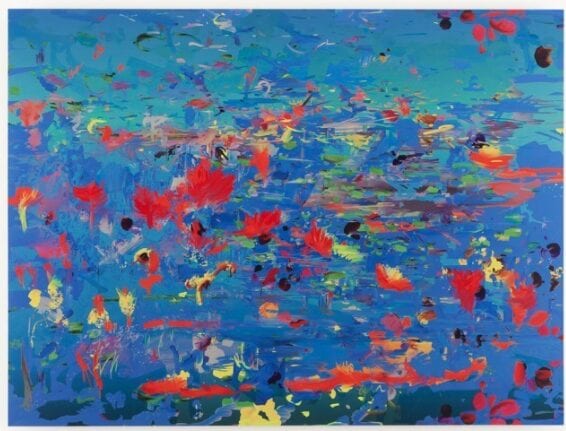 Petra Cortright, r_sept.psd #1, digital print on aluminum, 36” x 48”, 2013, courtesy of the artist and Steve Turner Contemporary 