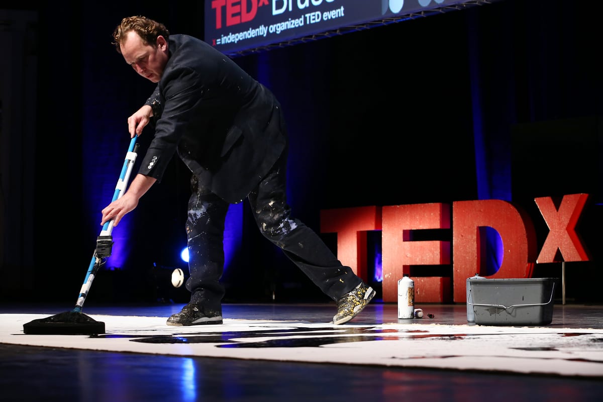 Neils 'Shoe' Meulman, Exnihilo, Session I, TEDX BRUSSELS 2013 - Belgium - Brussels, 28 October 2013 ©TEDx Brussels/Scorpix