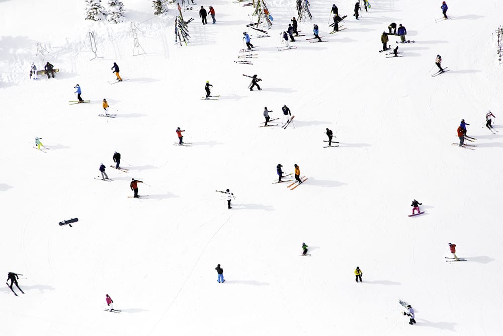 Gray Malin, Top of Aspen Mountain from Á La Montage North America series, 2012, print on archival luster paper ©Gray Malin 2013