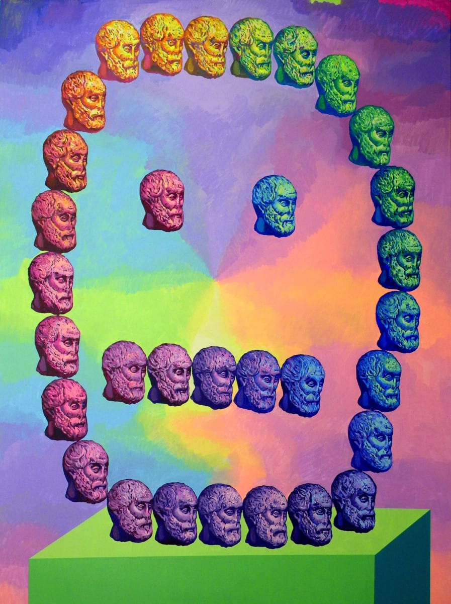 Mathew Zefeldt, Head-Face, acrylic on canvas, 96" x 72", 2012, ©Mathew Zefeldt