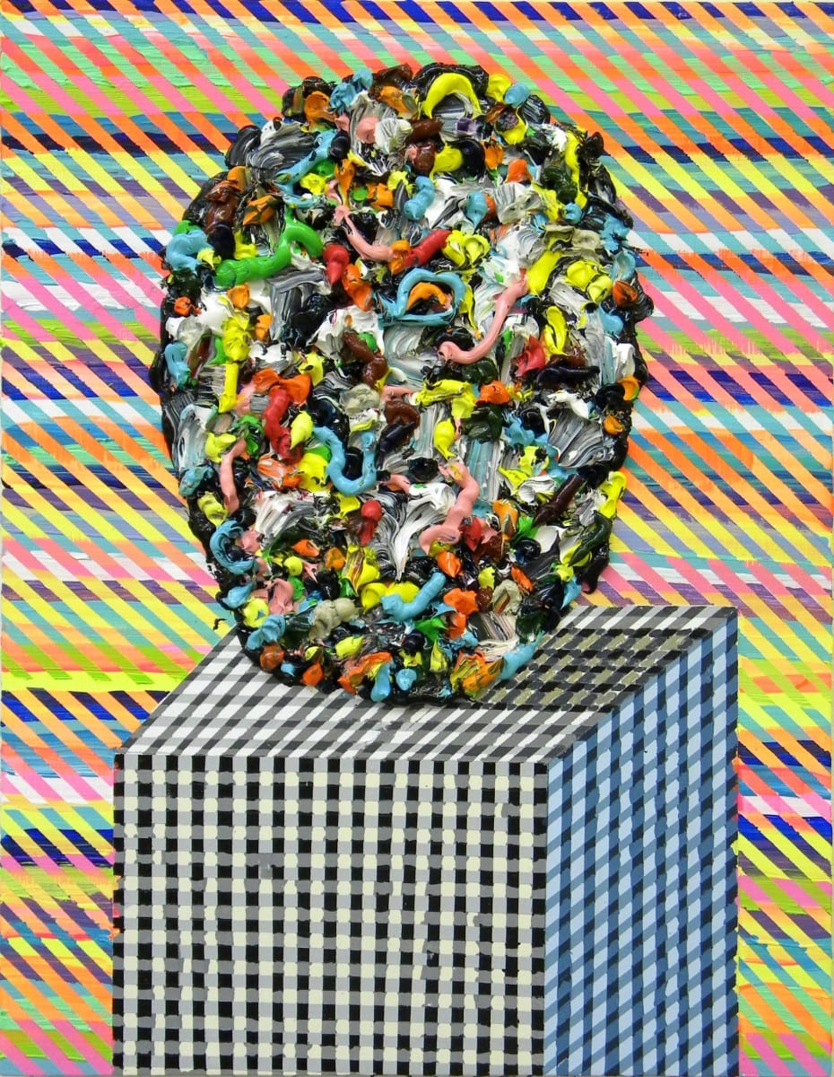 Mathew Zefeldt, Imagined Object #4, oil and acrylic on canvas, 18”x14”, 2012