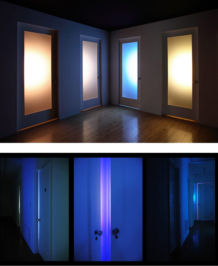 ABOVE: Danial Nord, Private, installation for UCR/California Museum of Photography, 16’ x 16’ x 8’, 2009 ©Danial Nord BOTTOM: Danial Nord, Private, installation at HAUS, Pasadena, CA, 22’ x 8’ x 8’, 2007 ©Danial Nord