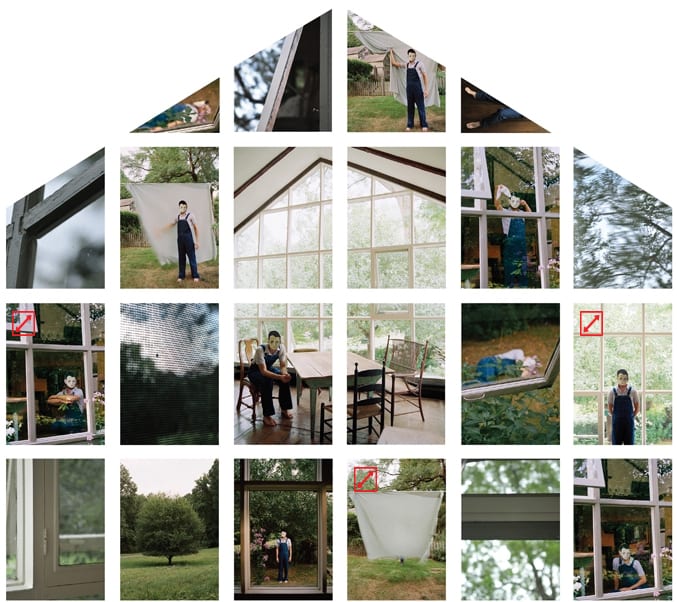 Gorky and the Glass House, 2010, 22 inkjet prints, 8' x 9'.