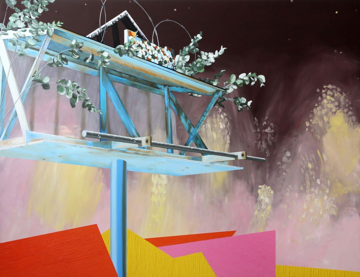 Lisa Adams, Drowning Out All Birdsong, oil on canvas over panel, 65” x 84”, 2013  Courtesy of the artist and CB1 Gallery 