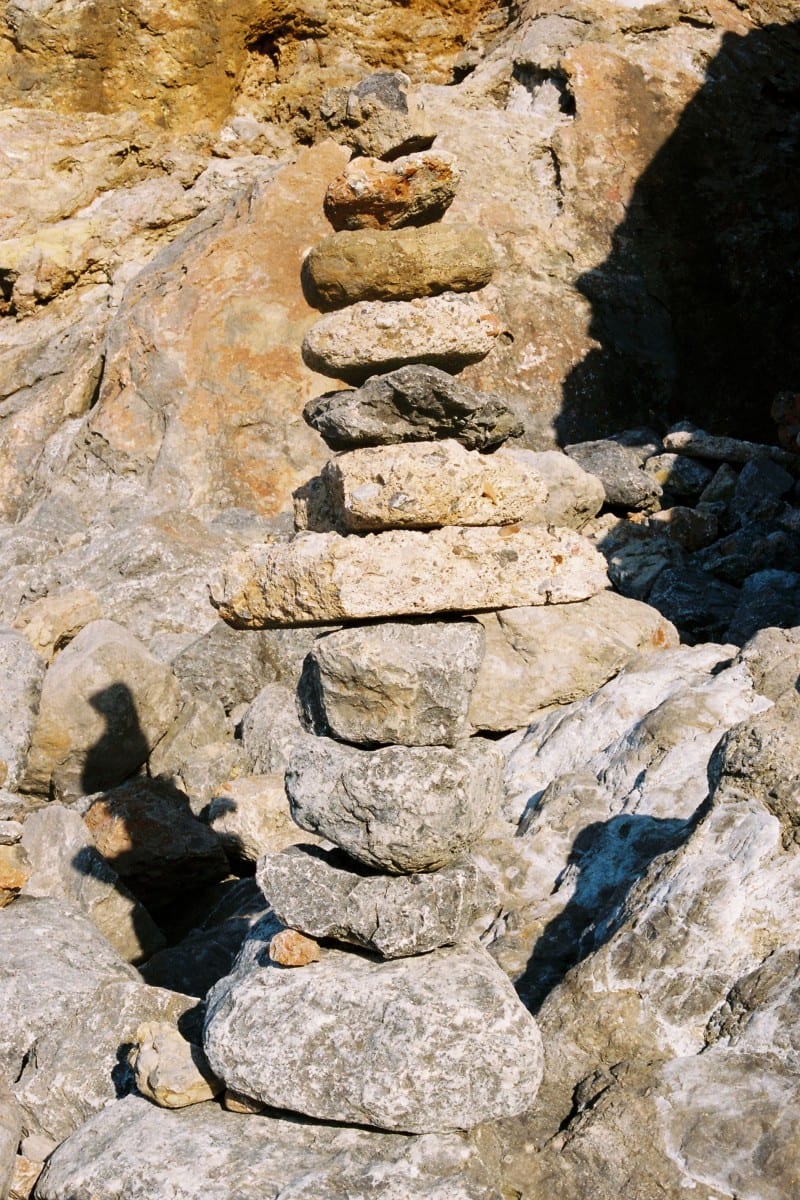 Emma Le Doyen, Stone Cairn, Extract from LA Còte d'Azur, 2012