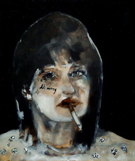 Sam Jackson, Walking in the Shade, oil on board, 35 x 30 cm, 2013