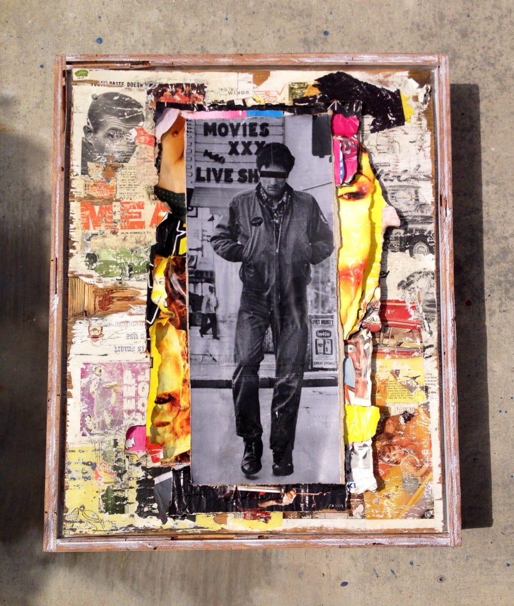 Jimmy Ray Flynn, Untitled 4              Mixed Media Collage 26" x 36", 2013 