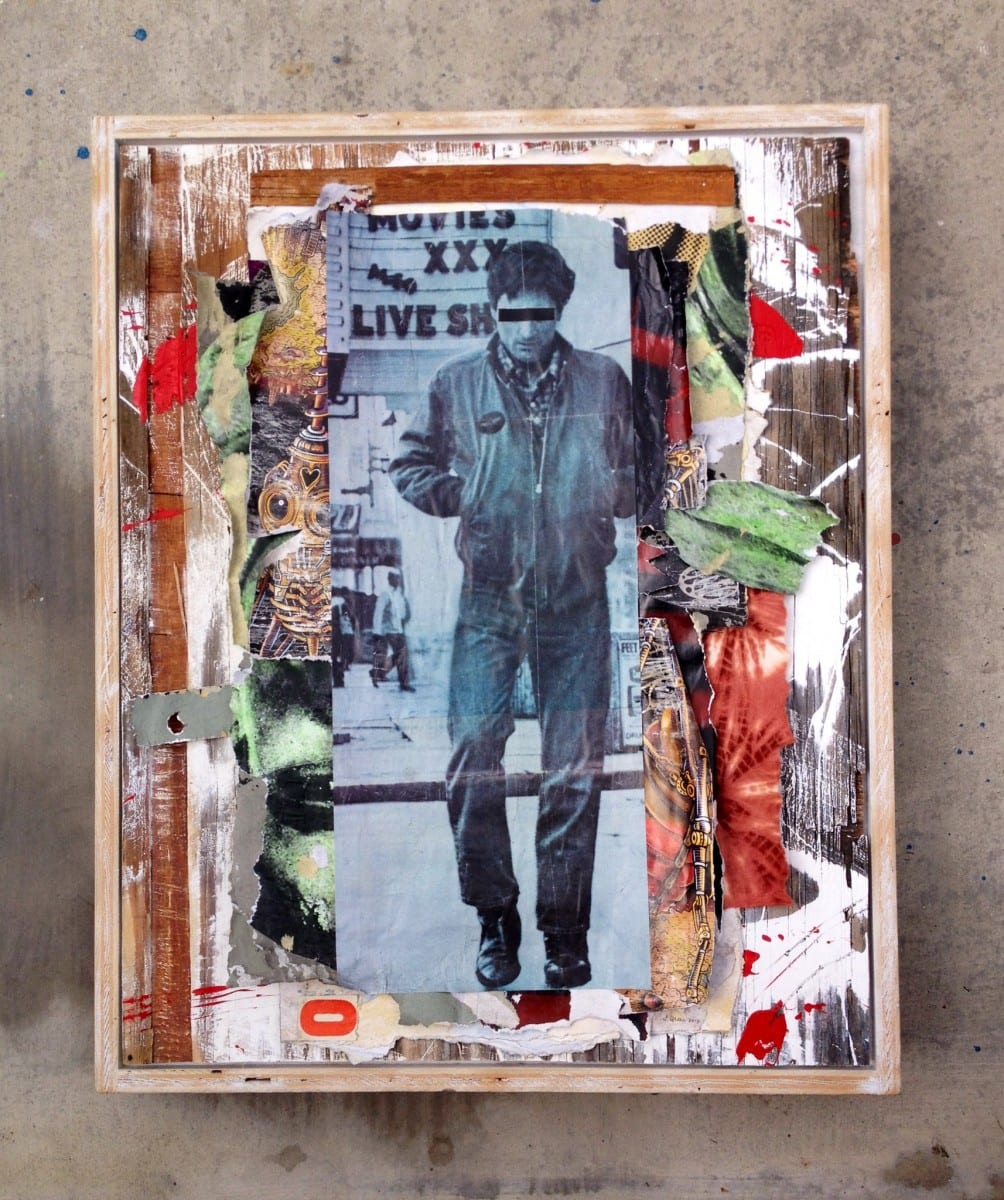 Jimmy Ray Flynn, Untitled 3,               Mixed Media Collage 26" x 36", 2013 