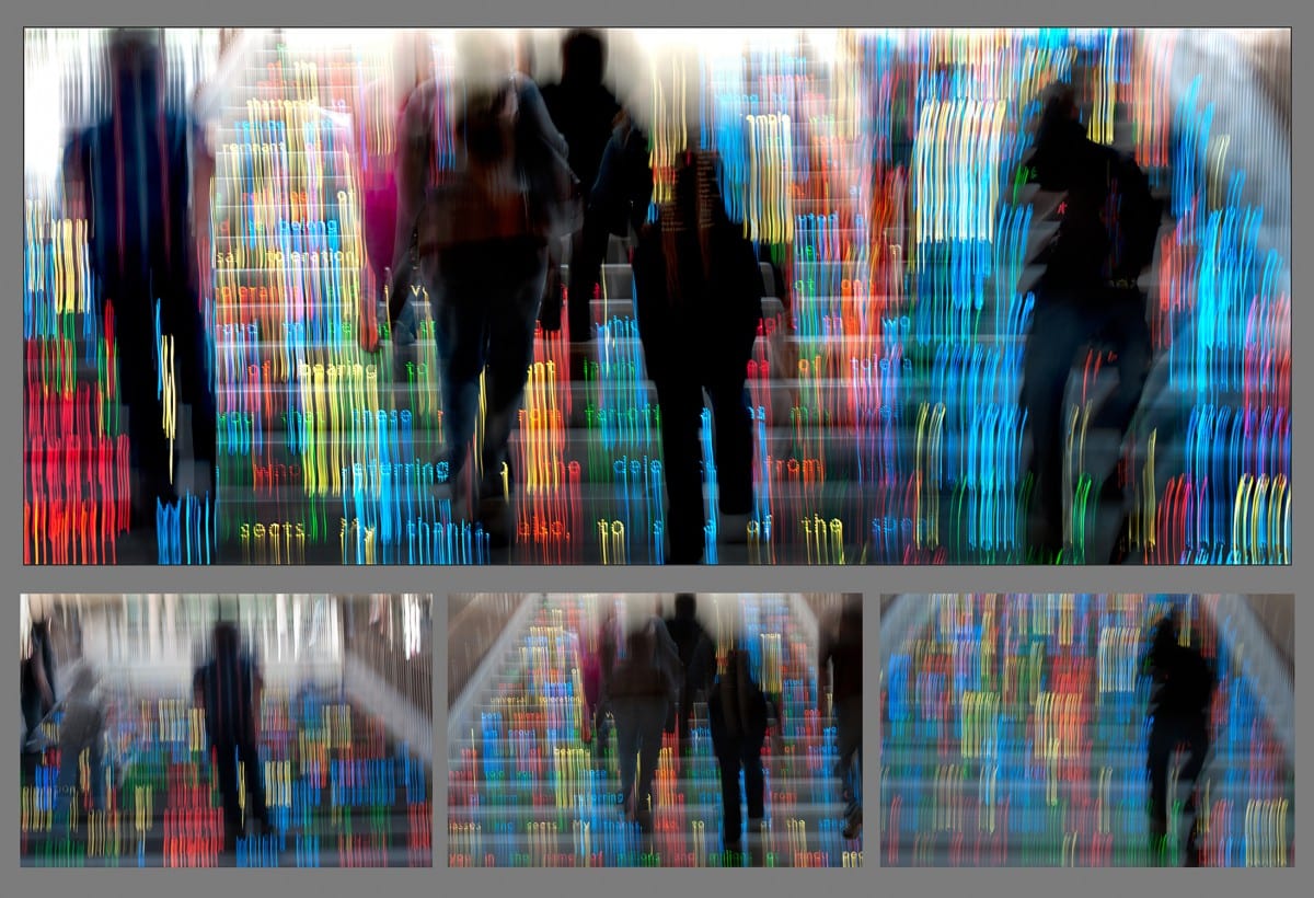 Darryll Schiff, Descending to Heaven- The Parade Commences, photography, 57" x 134", 2013