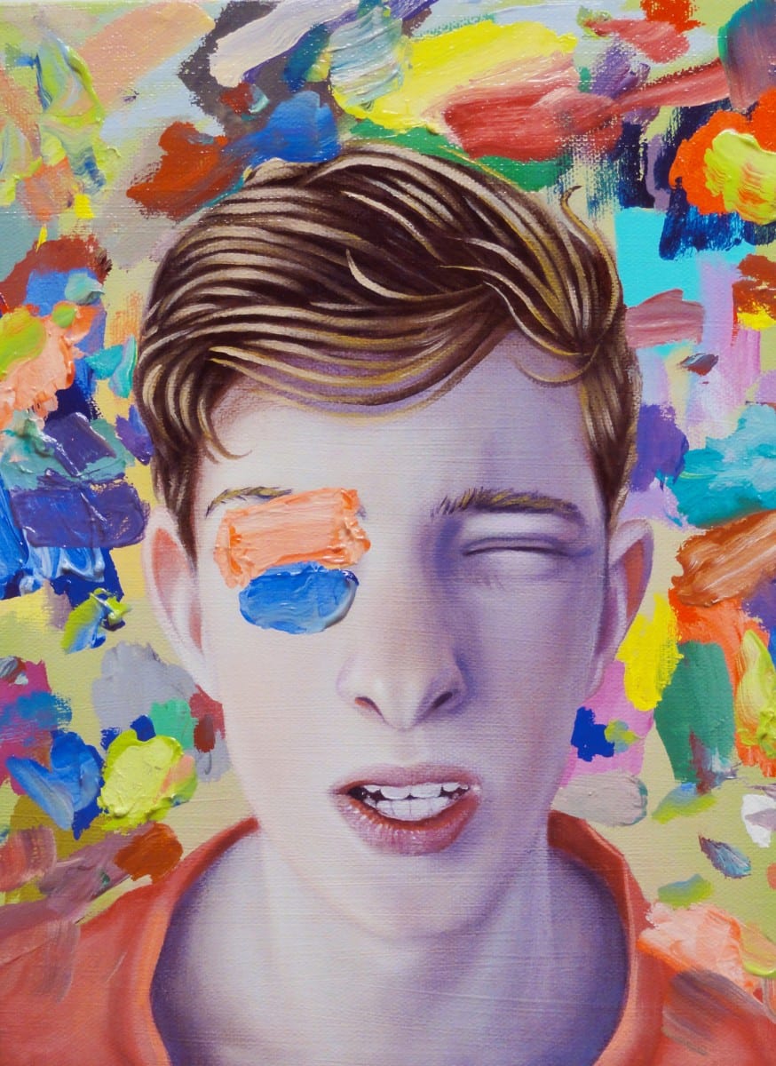 Ryan Martin, Caught A Light Sneeze, oil on canvas, 12" x 9", 2013  