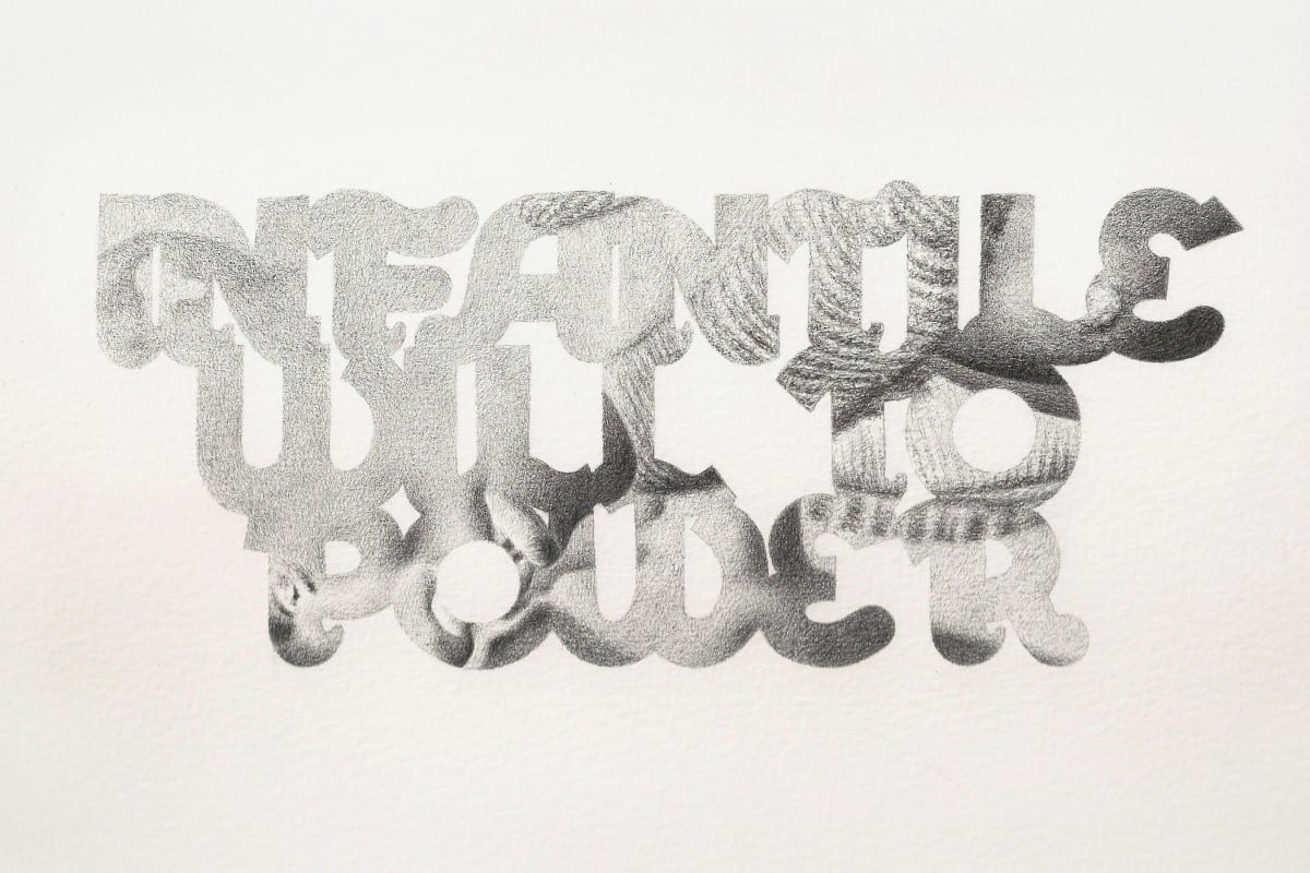 Eric White_Infantile Will To Power_2012_graphite on paper_6 x 9 in_15 x 23 cm_2700